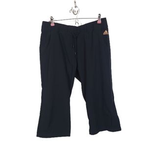 Adidas cropped workout bottoms, black, medium